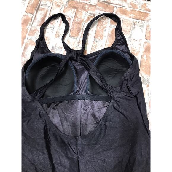 Speedo Women's Black One Piece Bathing Suit Swim Suit Plus Sz 22 Lightly Padded - Picture 9 of 12